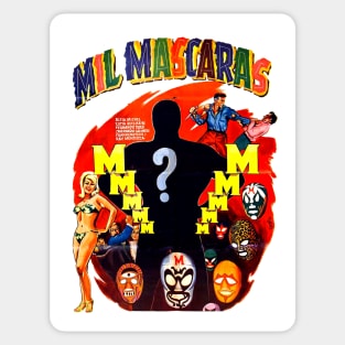 Mil Mascaras Movie Poster Sticker